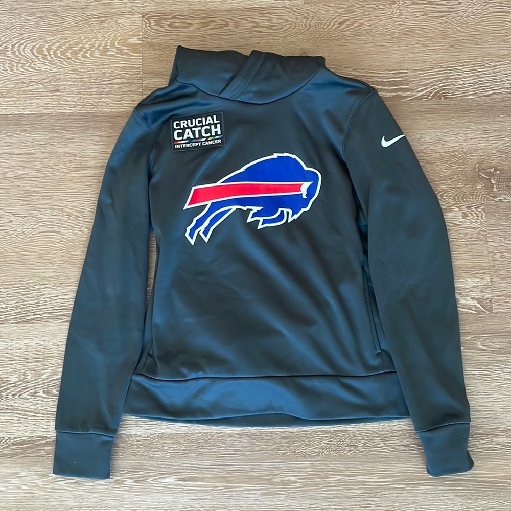 Womens Buffalo Bills Crucial Catch Nike Dri Fit Hoodie
